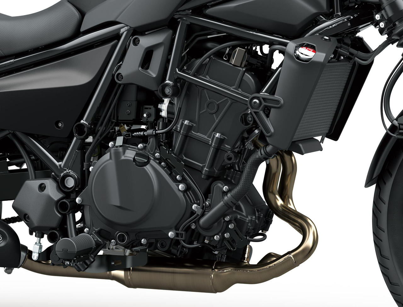 Ninja basert paralleltwin motor med sterkt bunndrag