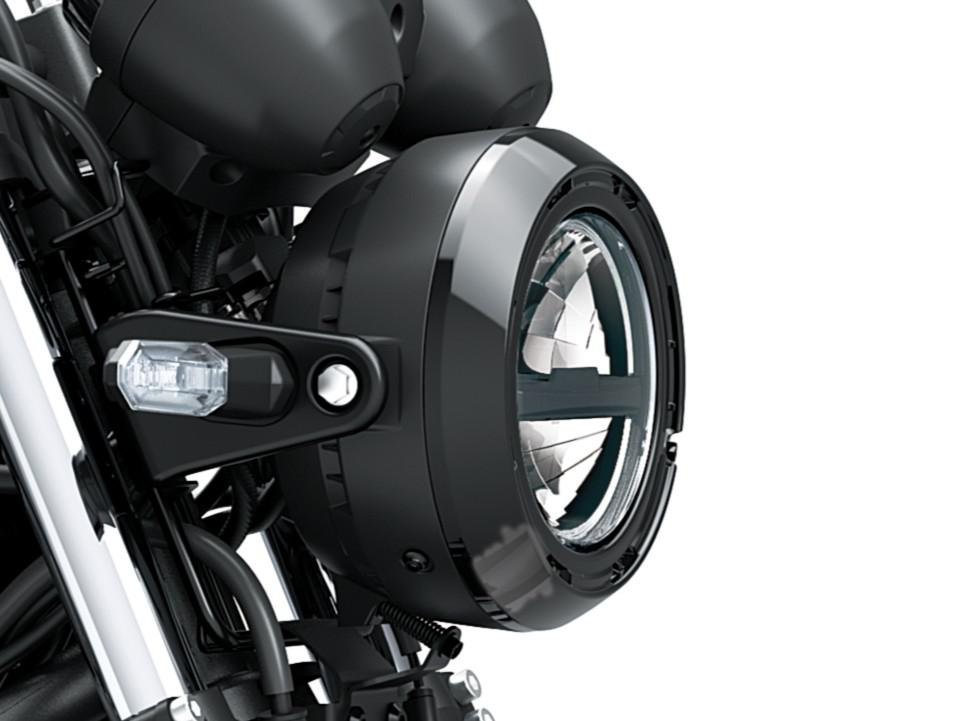 Rund LED-frontlykt