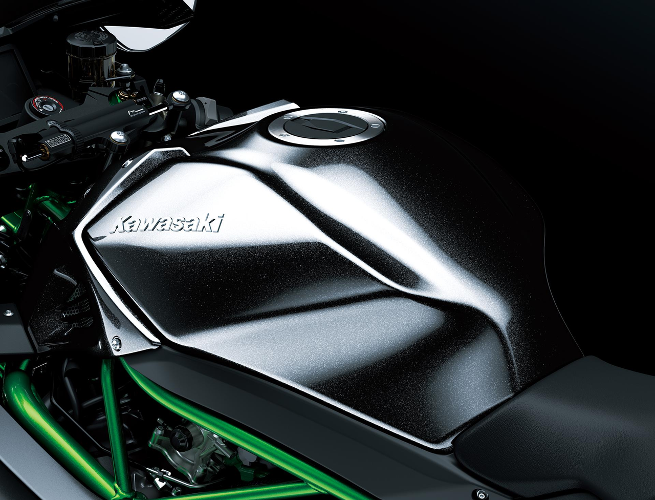 Kawasakis originale Silver-Mirror-lakk